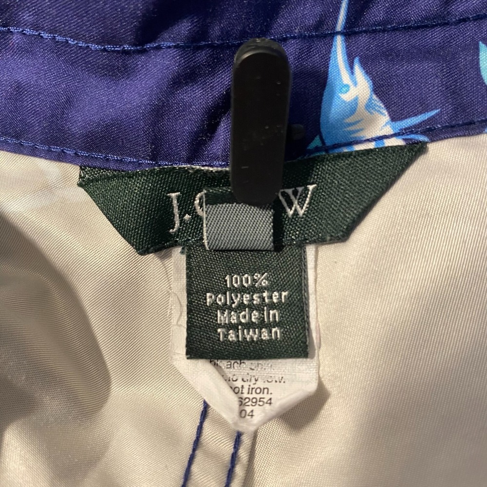 J Crew Men's Board Shorts Swimsuit Size 33 Navy Swordfish Print - Picture 4 of 11